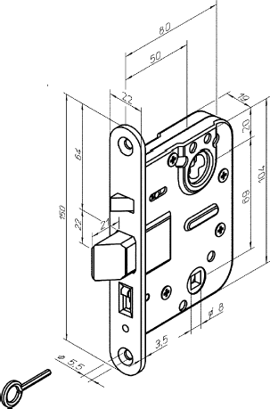 Lukkorunko LC100