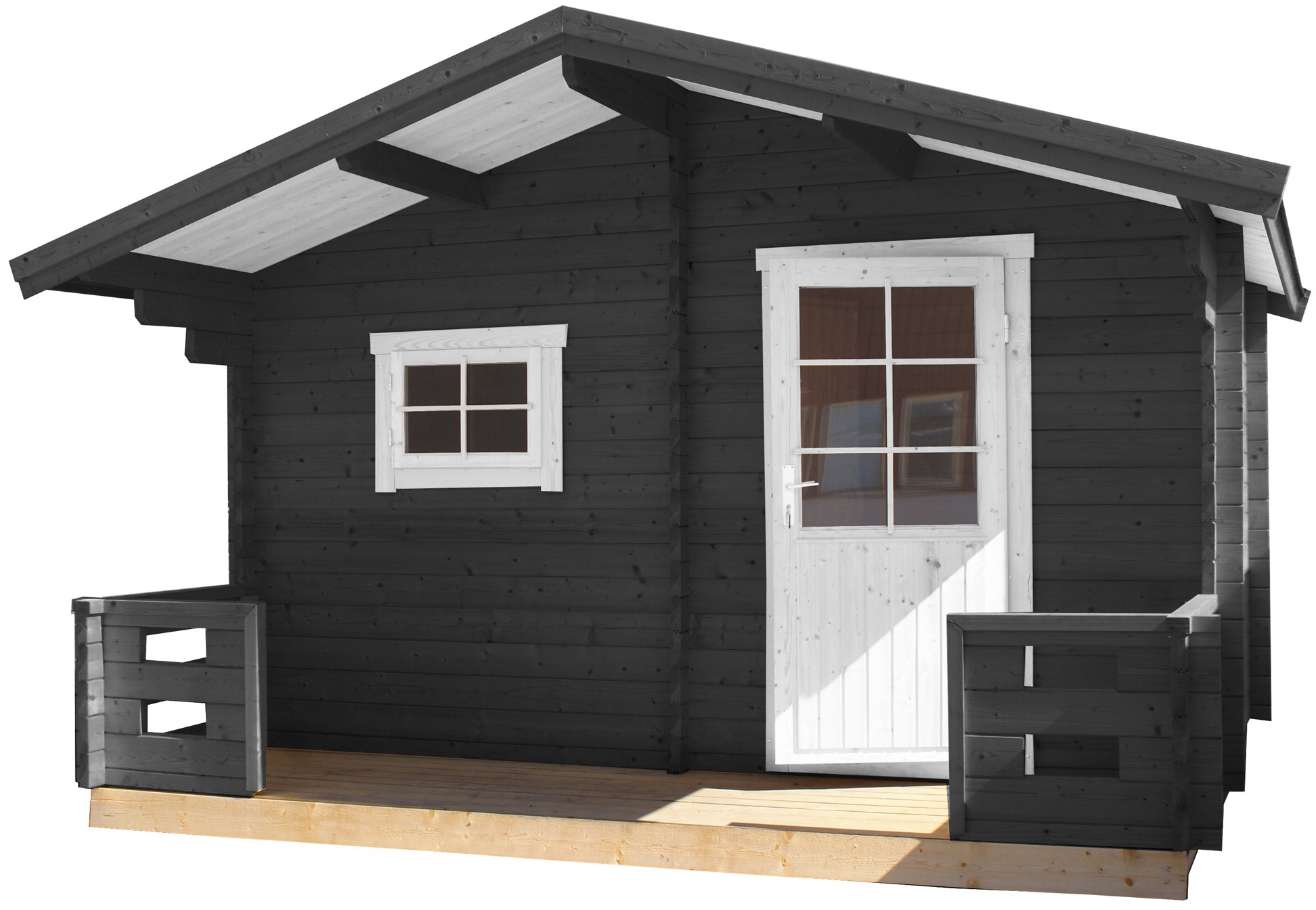 Sauna Folkbastun 8 m² 44 mm kuistilla