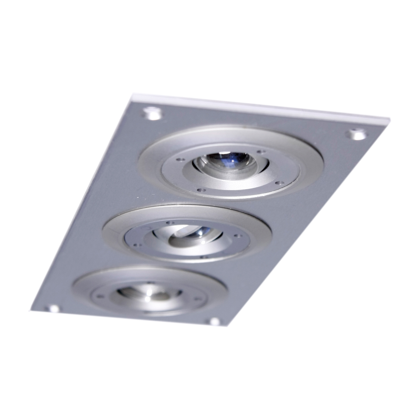 Alasvalo Kierto 3 LED 3x1W anodisoitu hopea lämmin sävy IP44