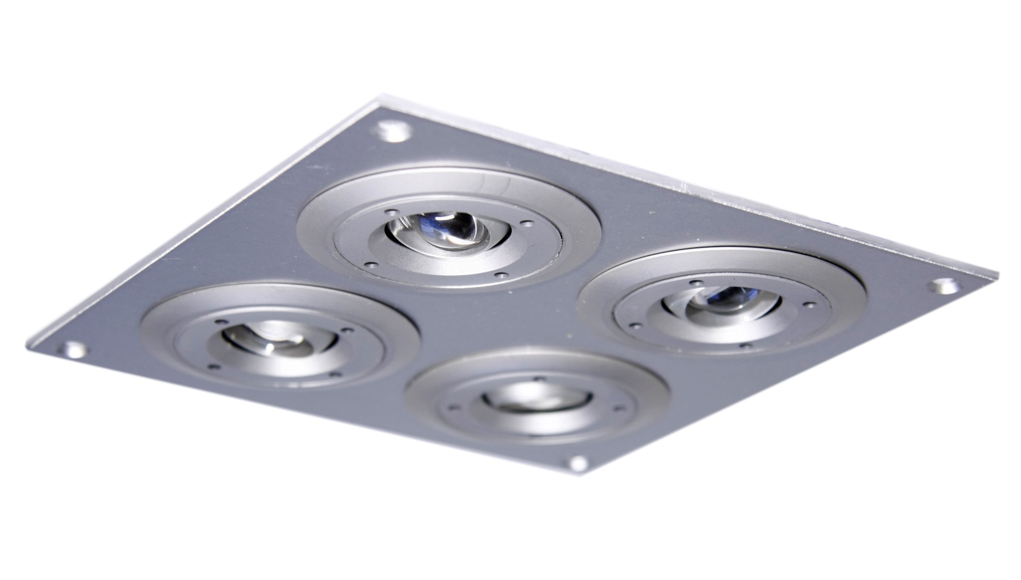 Alasvalo Kierto 4 LED 4x1W anodisoitu hopea kylmä sävy IP44