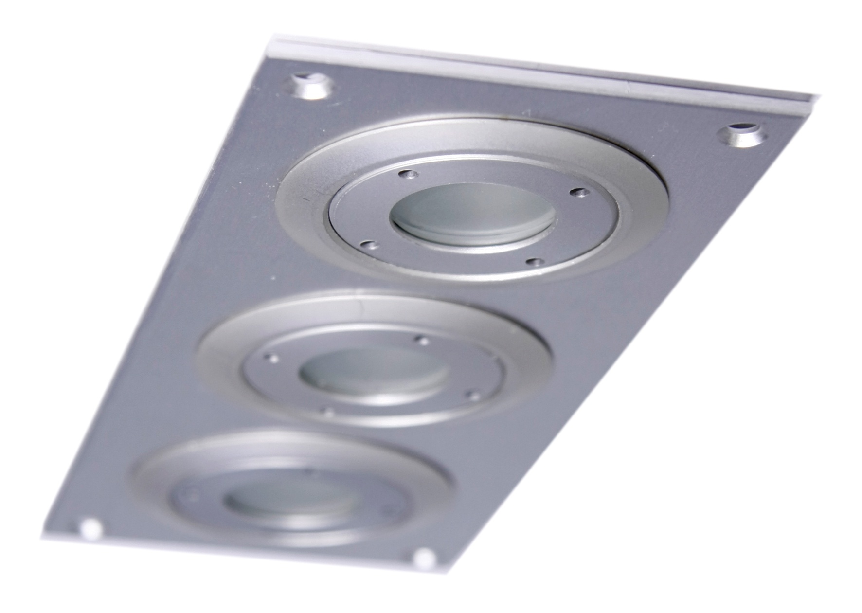 Alasvalo Kiinto 3 LED 3x1W anodisoitu hopea kylmä sävy IP44
