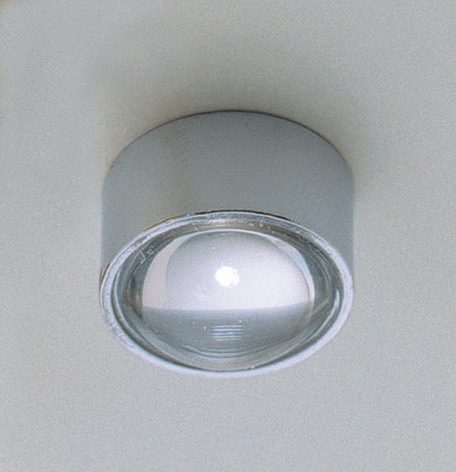 Kalustevalaisin CR-15 LED 1W Ø 18 mm kromi kirkas linssi lämmin IP44