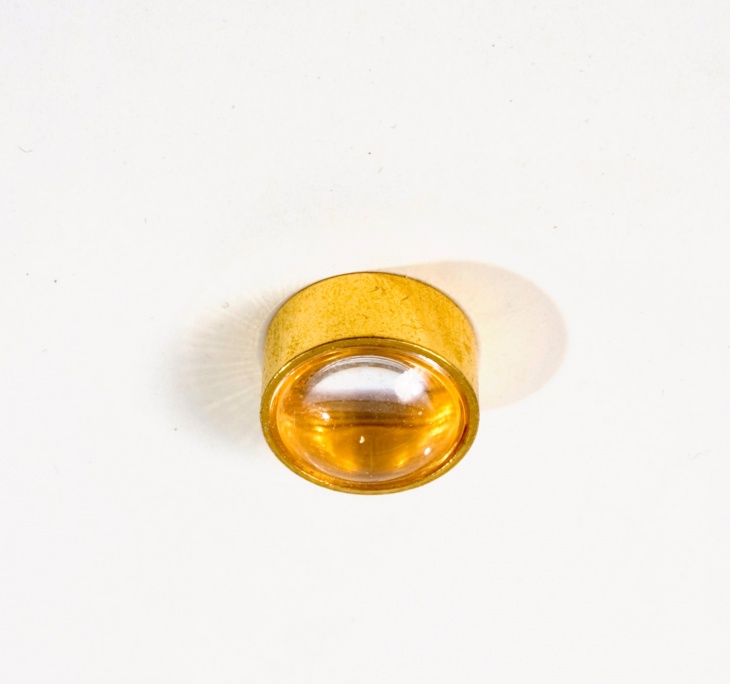 Kalustevalaisin CR-15 LED 1W Ø 18 mm kulta kirkas linssi kylmä IP44