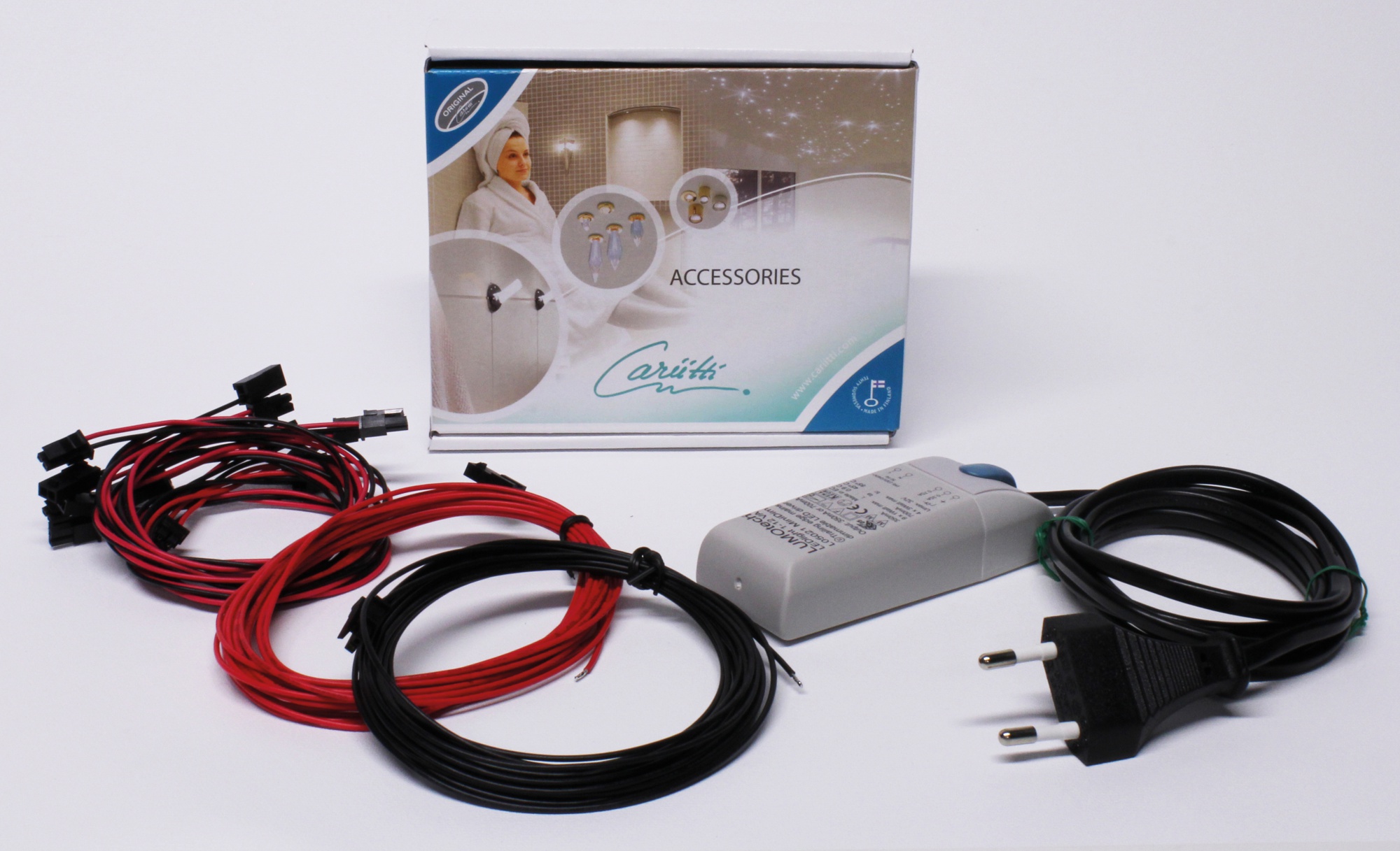 LED-valaisinsarja Osiris 8 Kit 8x1W + virtalähde kirkas linssi kylmä IP44
