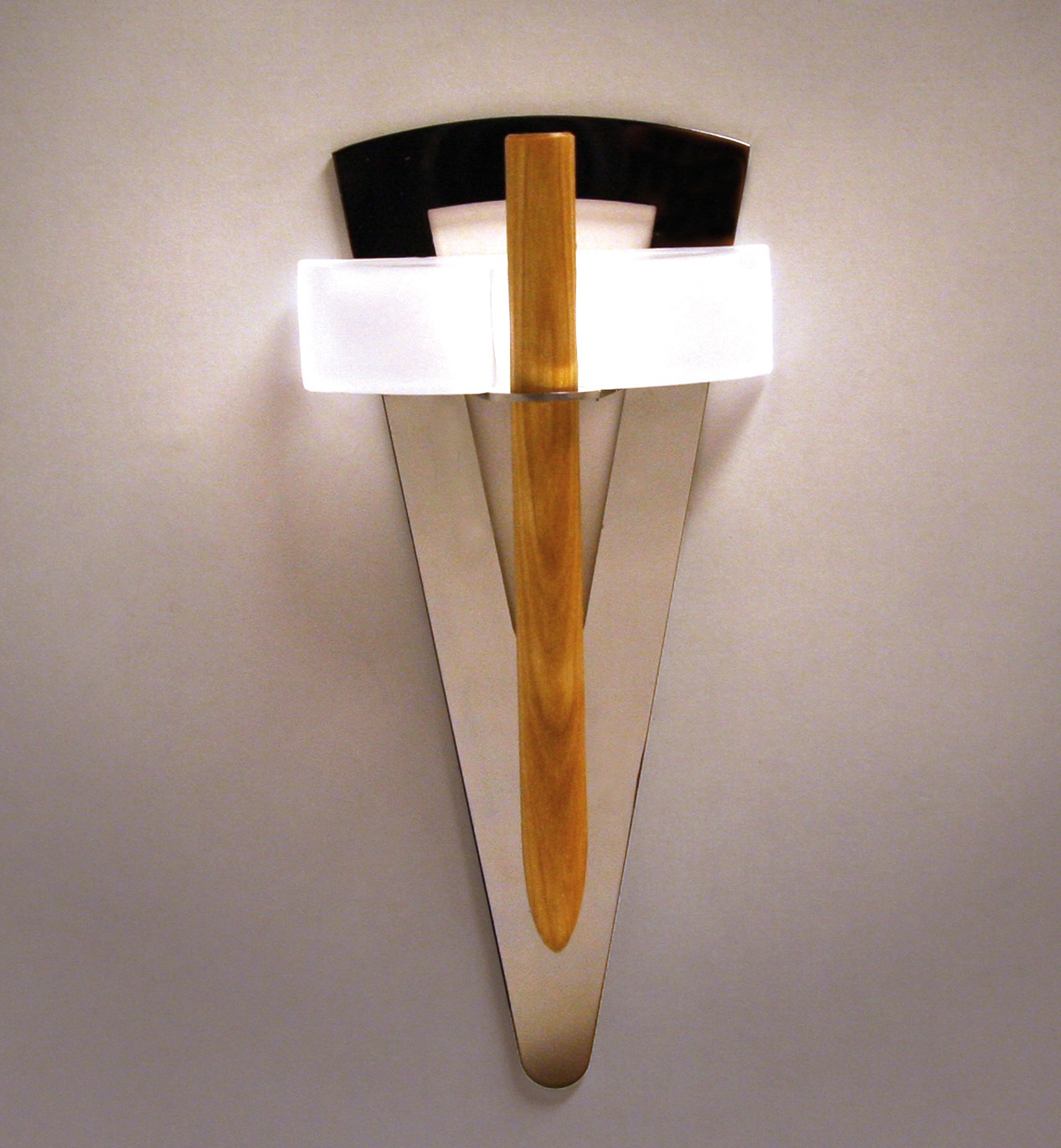 Seinävalaisin Soihtu TL-100 LED 1W puu/RST/satiinilasi