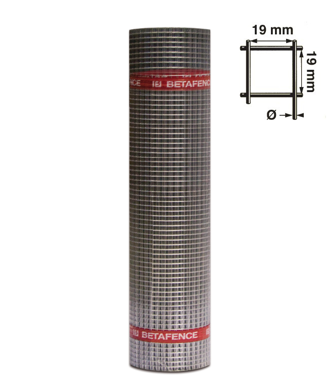 Rappausverkko RST 1000 mm x 25 m rulla silmä/lanka 19x19/1,0 mm AISI 304