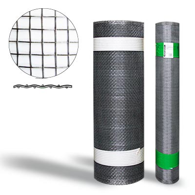 Seulaverkko nro 4 kudottu 600 mm x 2 m rulla silmä/lanka 5,7x5,7/0,6 mm