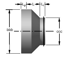 Ilmanvaihtokanavan muuntoliitin BDED-1-010/008