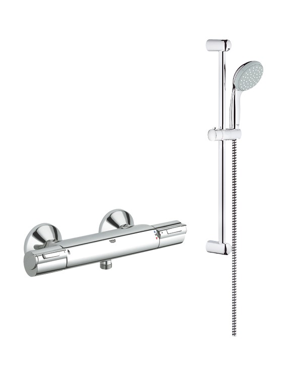 Suihkuyhdistelmä Grohe 34151 termostaattihana käsisuihkulla