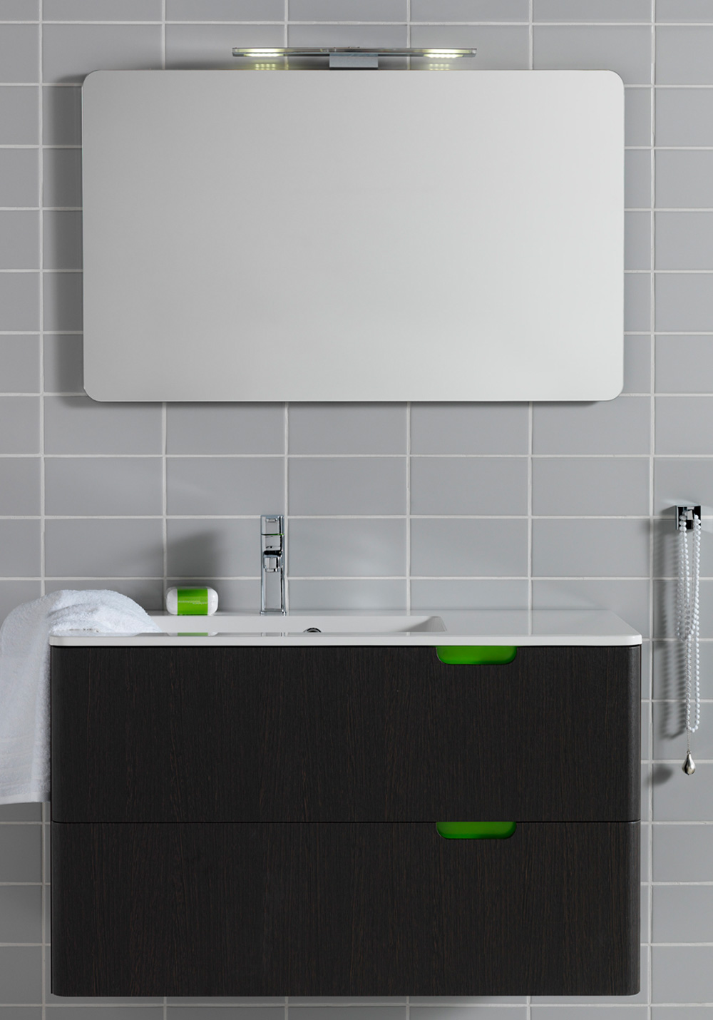 Kalusteryhmä Hafa Lime 900 allaskaappi + peili wenge