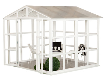 Jatko-osa kirkas Garden Villa kasvihuone/viherhuone 2548x1230x2270 mm 3,13 m2