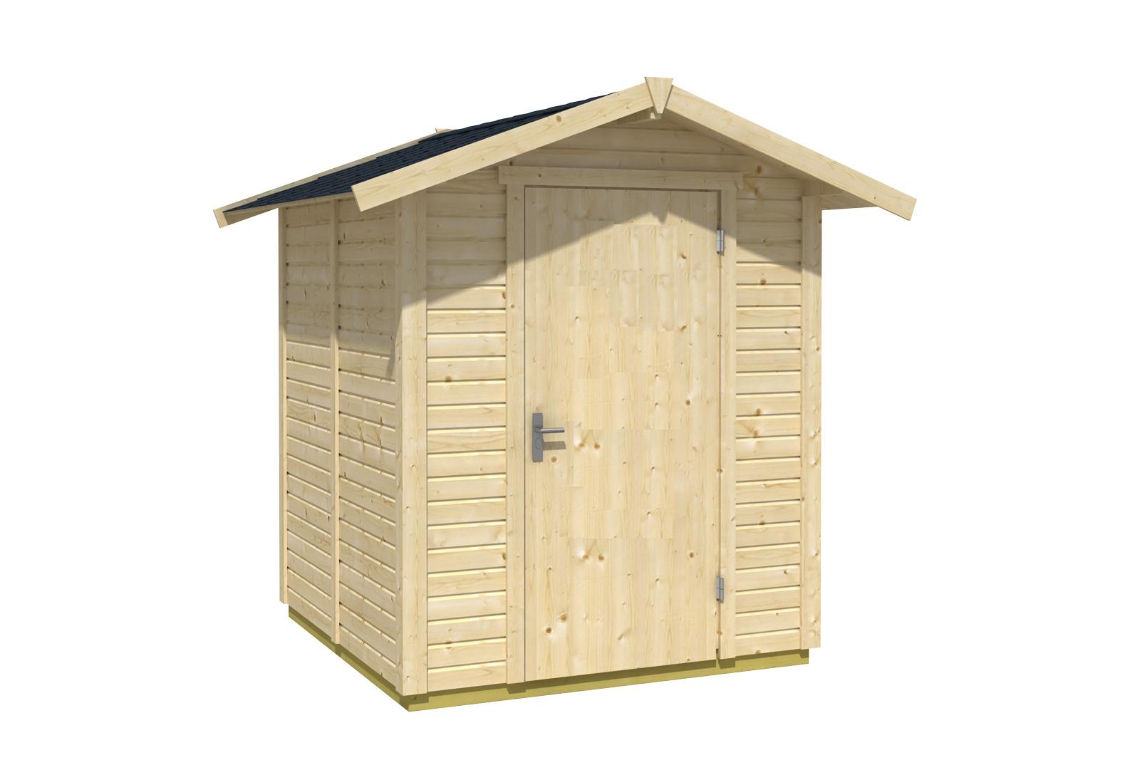 Varasto 1800x1840 mm 3,3 m² puuvalmis