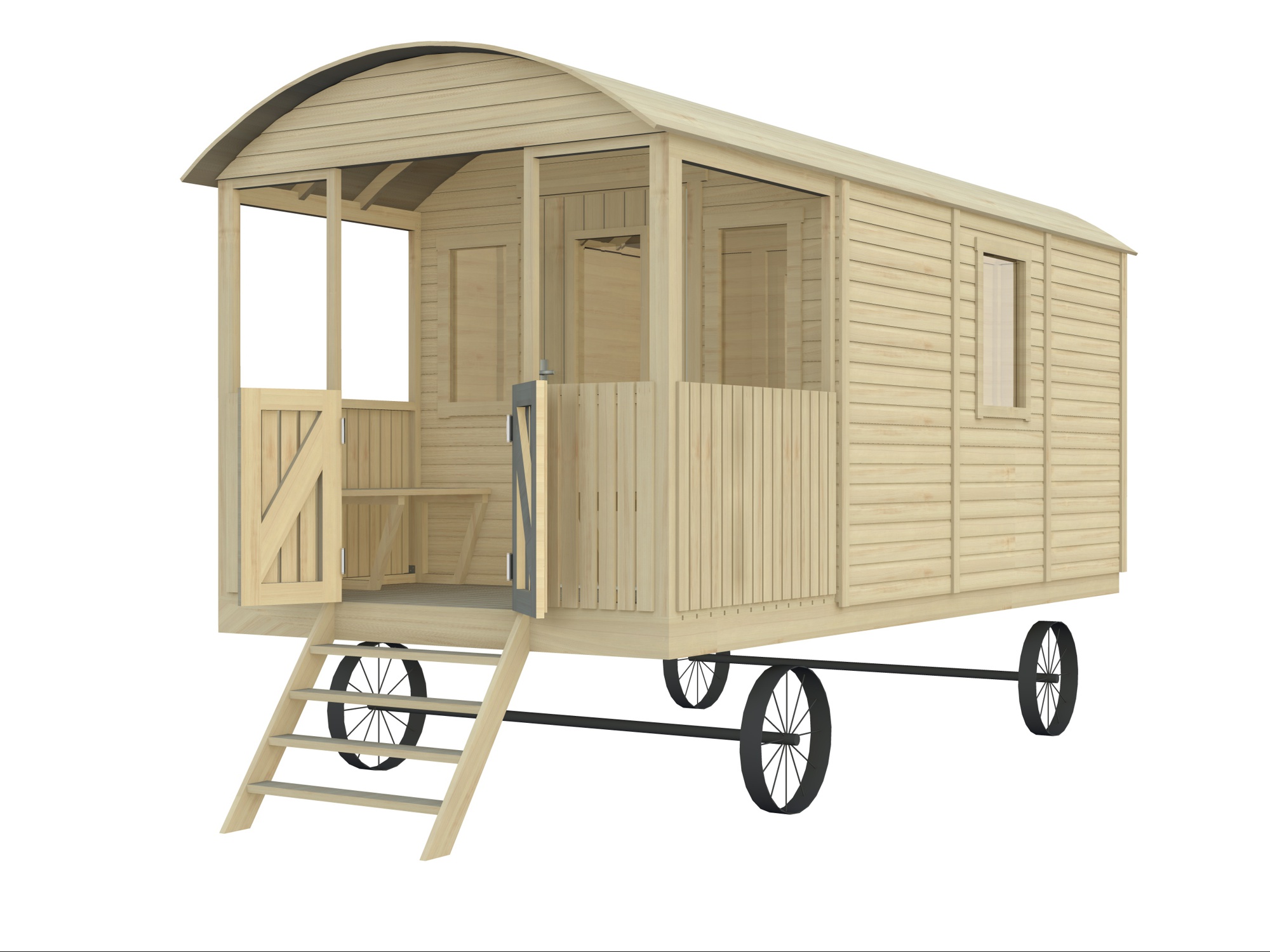 Vaunu 2370x4990 mm 12,1 m² ei kuljetettava puuvalmis
