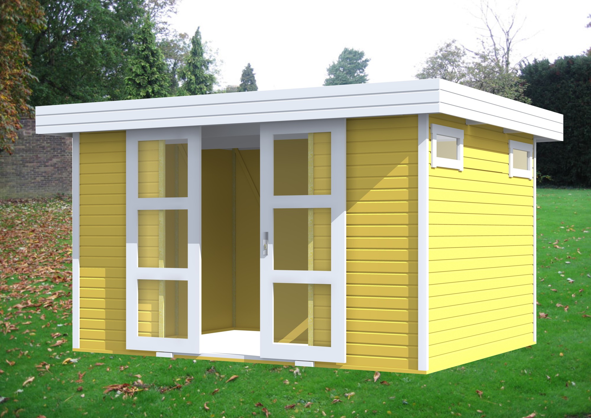 Vierasmökki Oscar 3350x2600 mm 8,7 m² pintakäsiteltynä