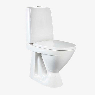 WC-istuin IDO Seven D 33212 S-lukko 1-huuhtelu valkoinen korkea kova kansi