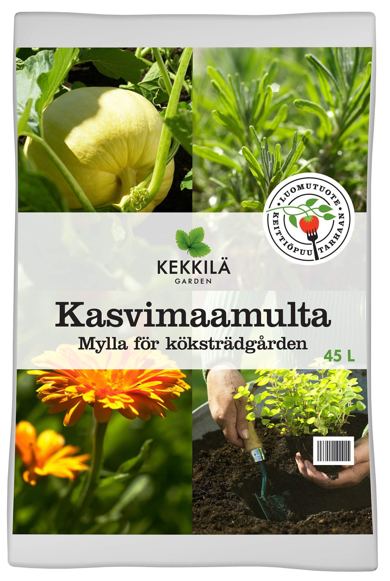 Kasvimaamulta luomu Kekkilä 60 säkkiä x 45 l lava 2700 litraa