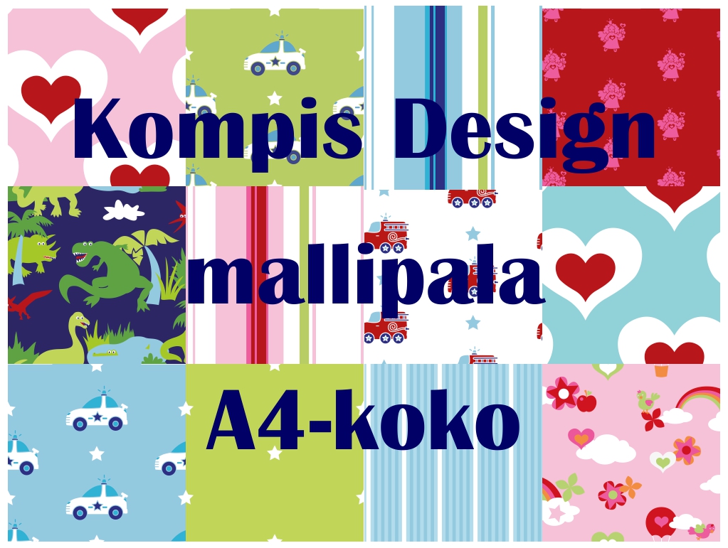 Kompis-tapetin mallipala koko A4