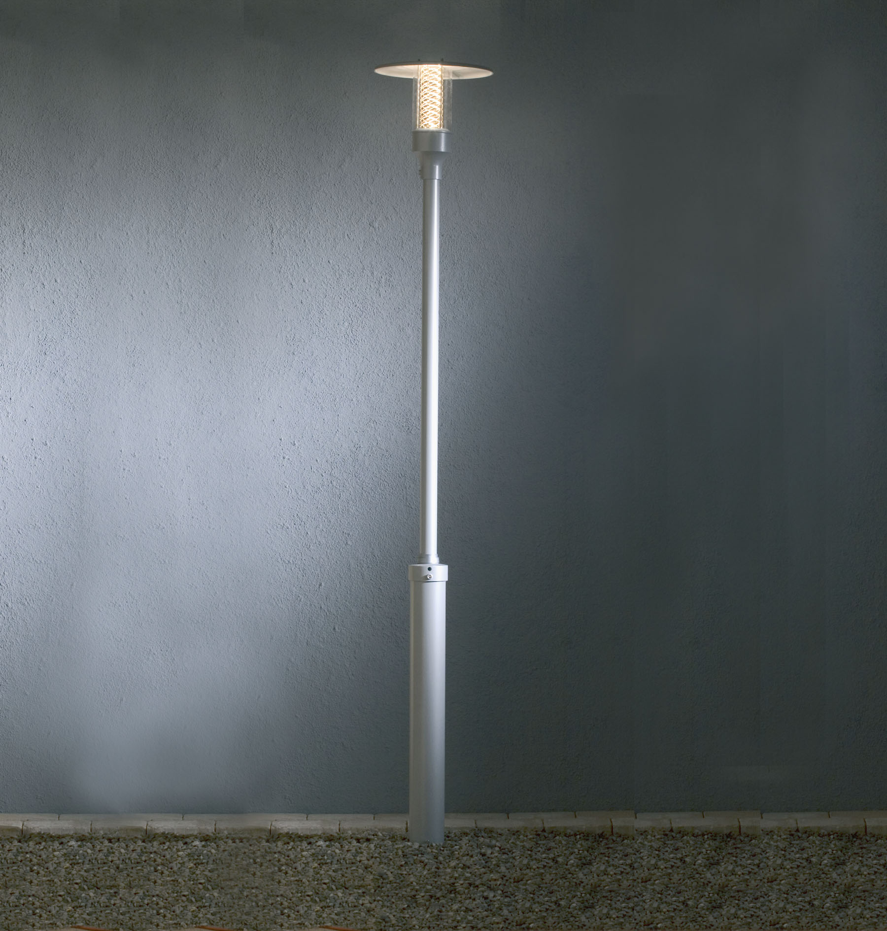 Pylväsvalaisin 403-310 Nova harmaa alumiini GU10 korkeus 2210 mm