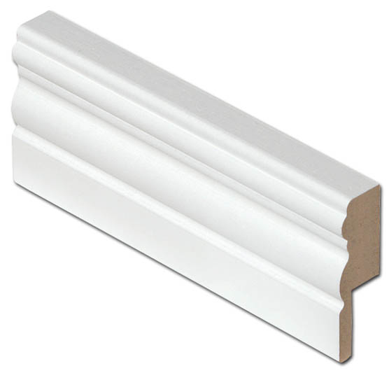Johtouralista MDF 19x60x2750 valkoinen antiikki