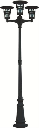 Pylväsvalaisin Torekov 2110 mm 3-osainen musta