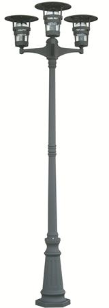 Pylväsvalaisin Torekov 2110 mm 3-osainen tummanharmaa