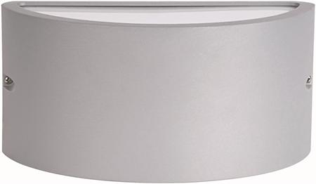 Seinävalaisin Nottingham 249x135x120 mm hopea/opaali