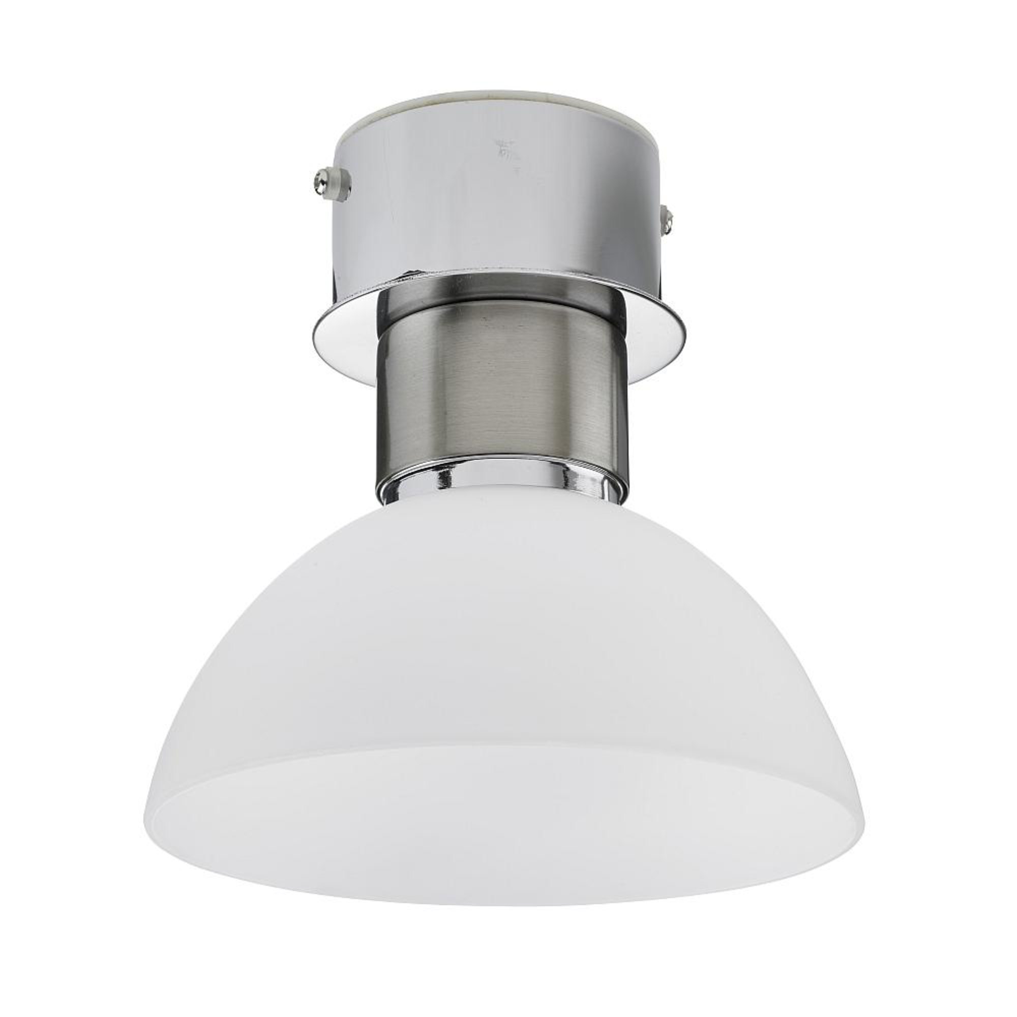Kattovalaisin Rio Ø 130x130 mm satiini nikkeli/opaali IP21
