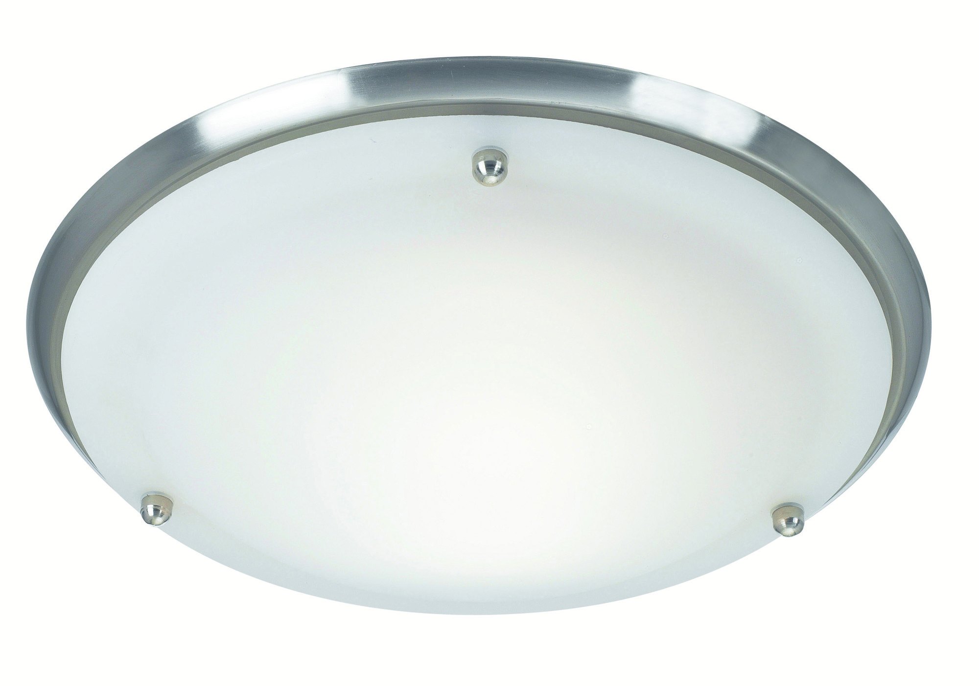Plafondi Åre Ø 280x80 mm harjattu teräs/huurrelasi IP44