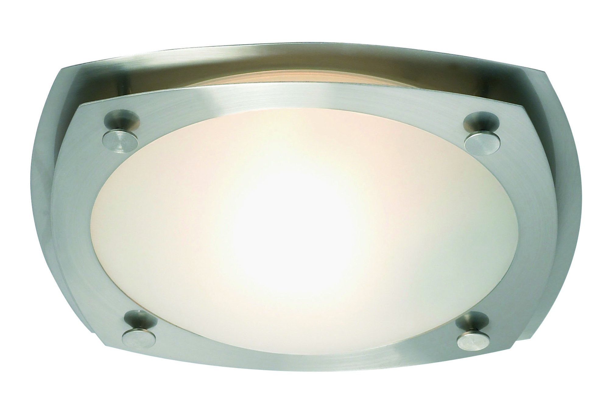 Plafondi Ester 290x90 mm teräs/valkoinen lasi IP44