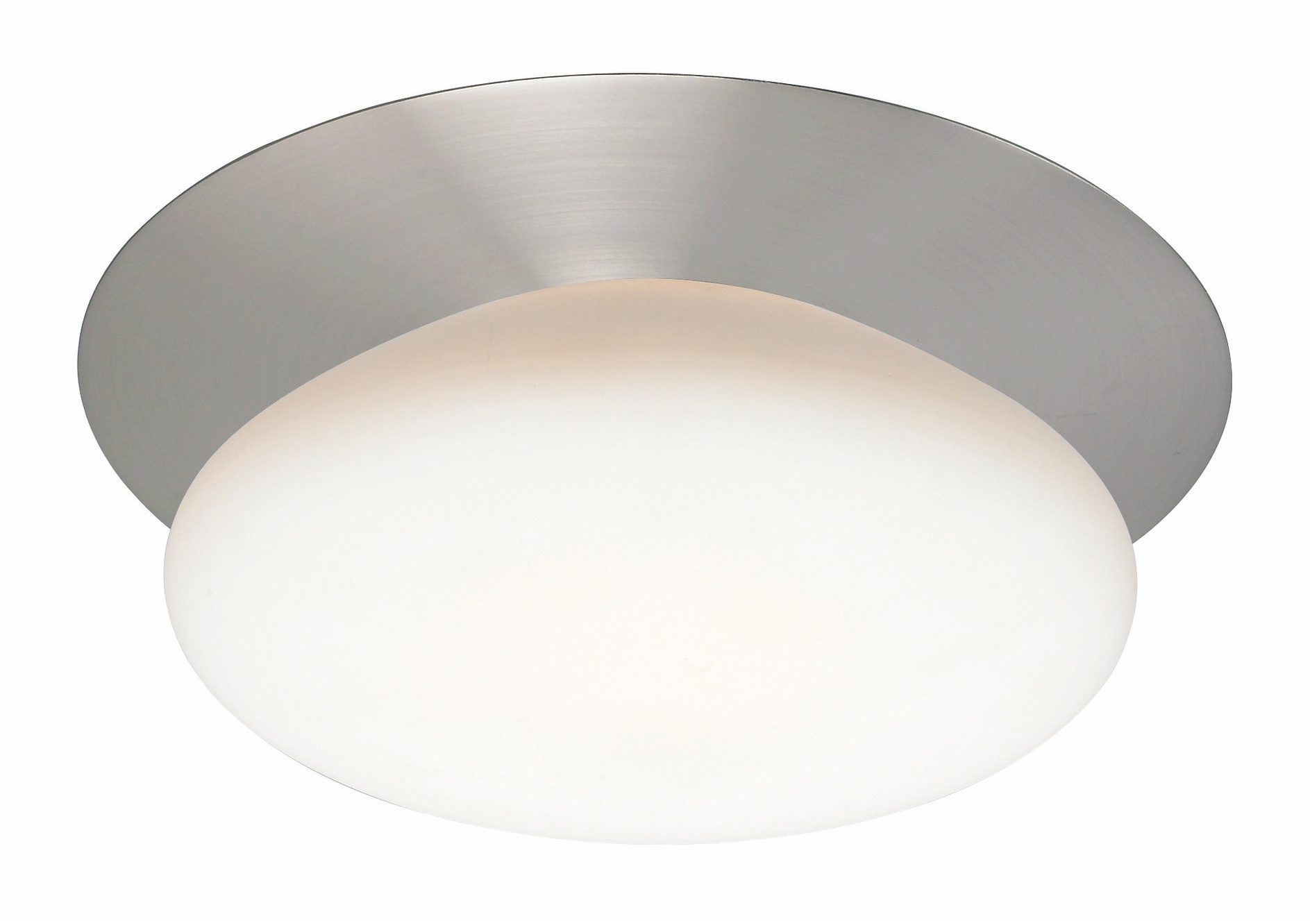 Plafondi Fiffi Ø 220x110 mm teräs/valkoinen lasi IP44