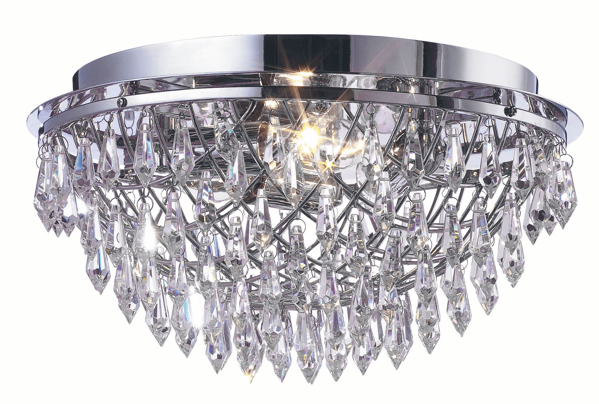 Plafondi Harpsund Ø 340x180 mm pieni kromi/Asfour-kristalli IP21
