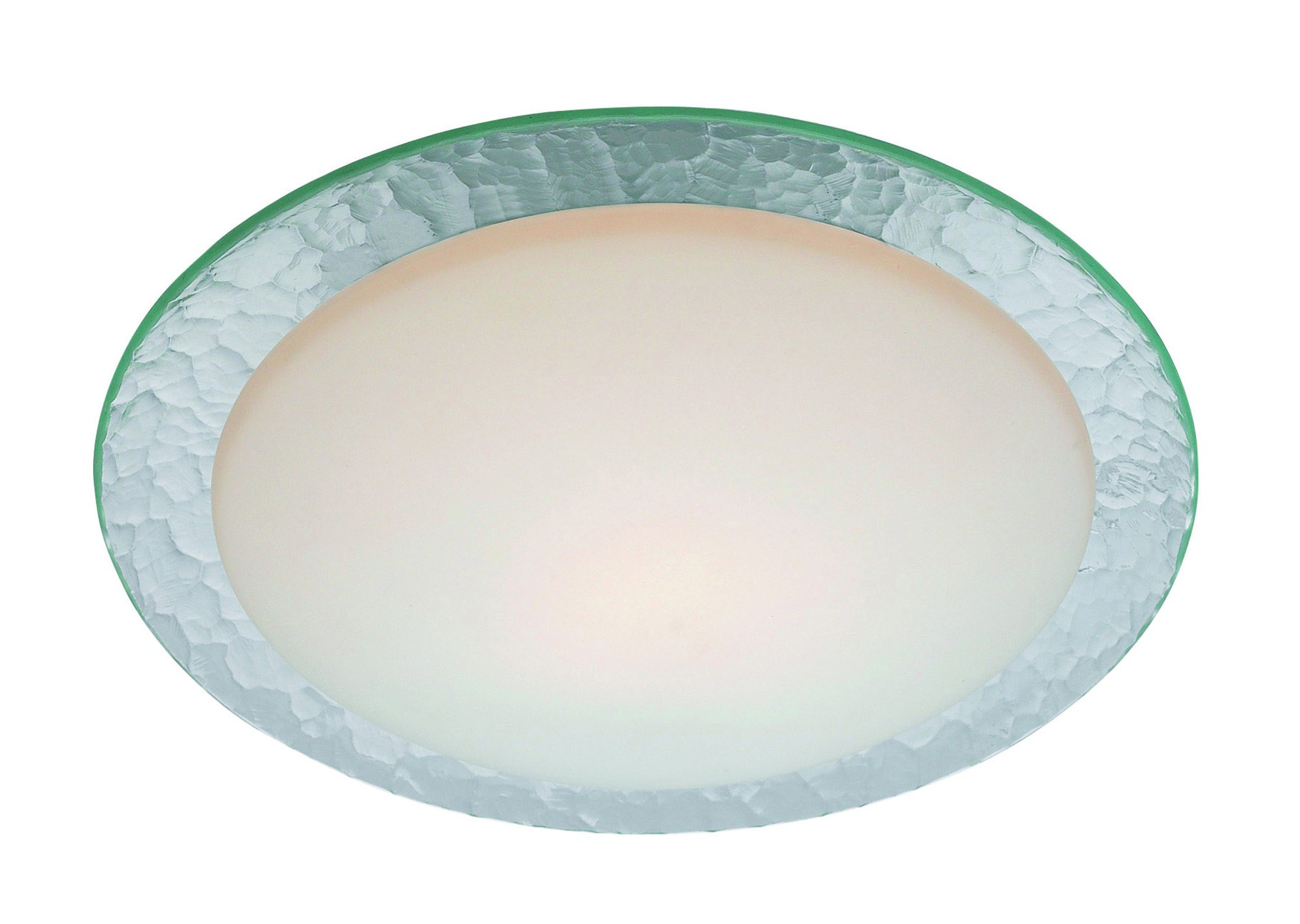 Plafondi Lerum Ø 380x110 mm kromi/opaali lasi IP44