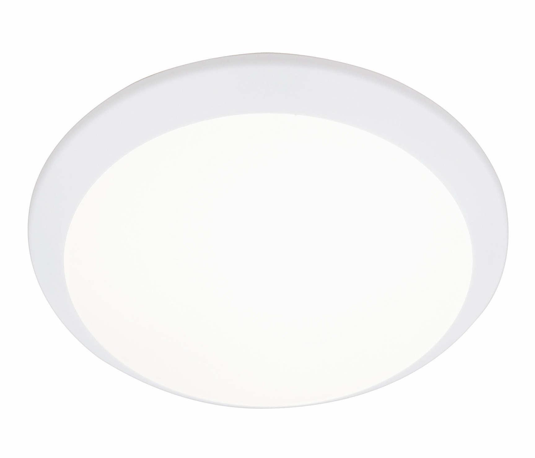 Plafondi Louise Ø 300x120 mm valkoinen/valkoinen lasi IP44