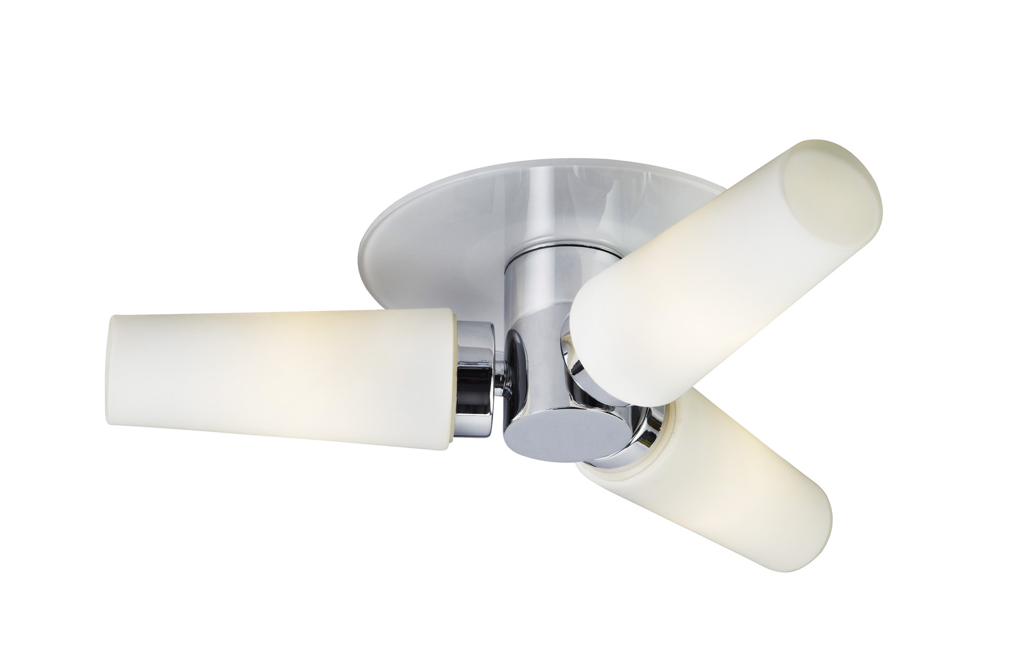 Plafondi Månstad 390x110 mm kromi/valkoinen/opaali IP44