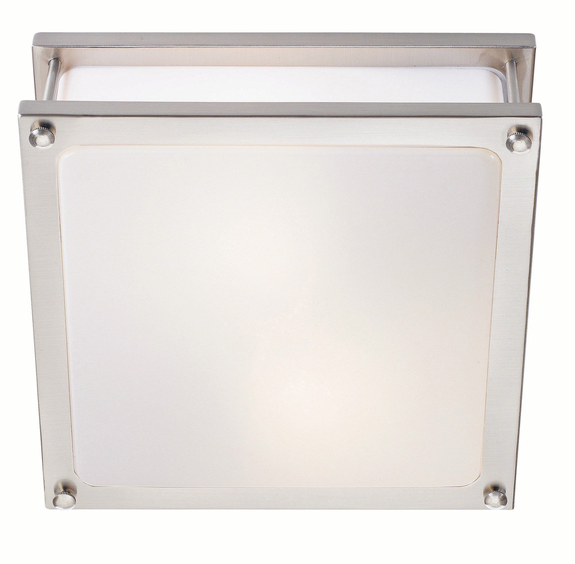 Plafondi Resarö 240x100 mm harjattu teräs/valkoinen muovi IP44