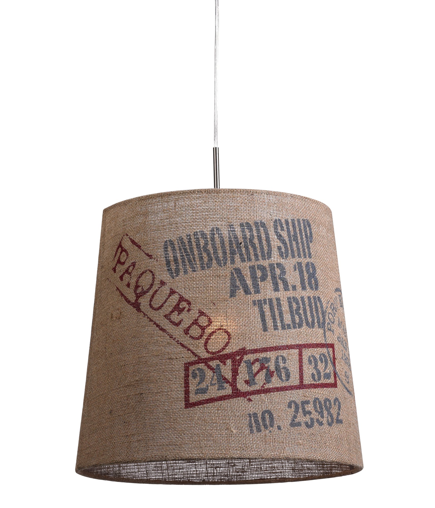 Riippuvalaisin Cargo Ø 450x450 mm juutti