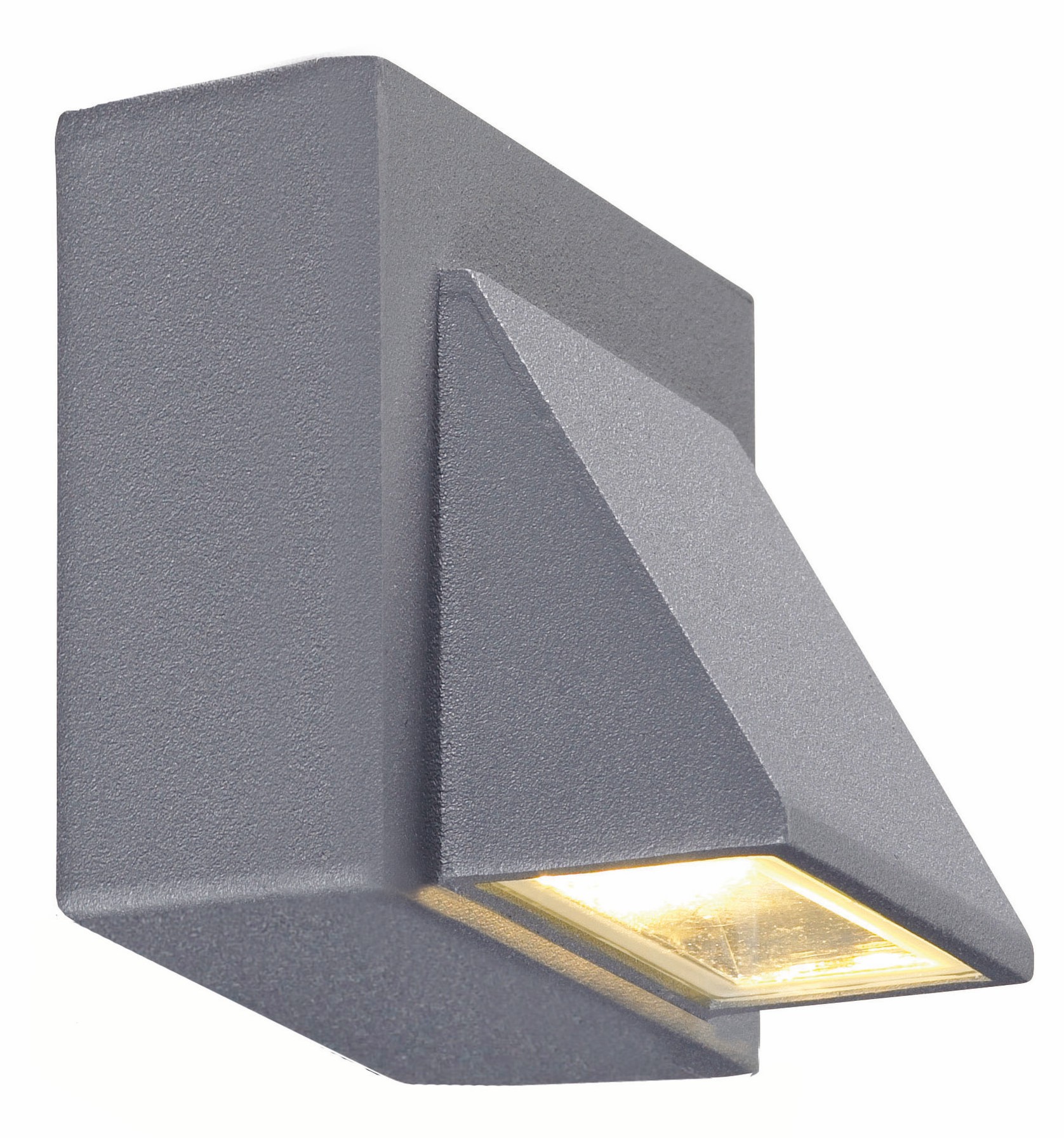 Seinävalaisin Carina 80x80 mm LED alasvalo hopeanharmaa IP44