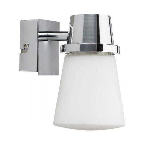 Seinävalaisin Cordoba 90x140 mm kromi/opaali IP44