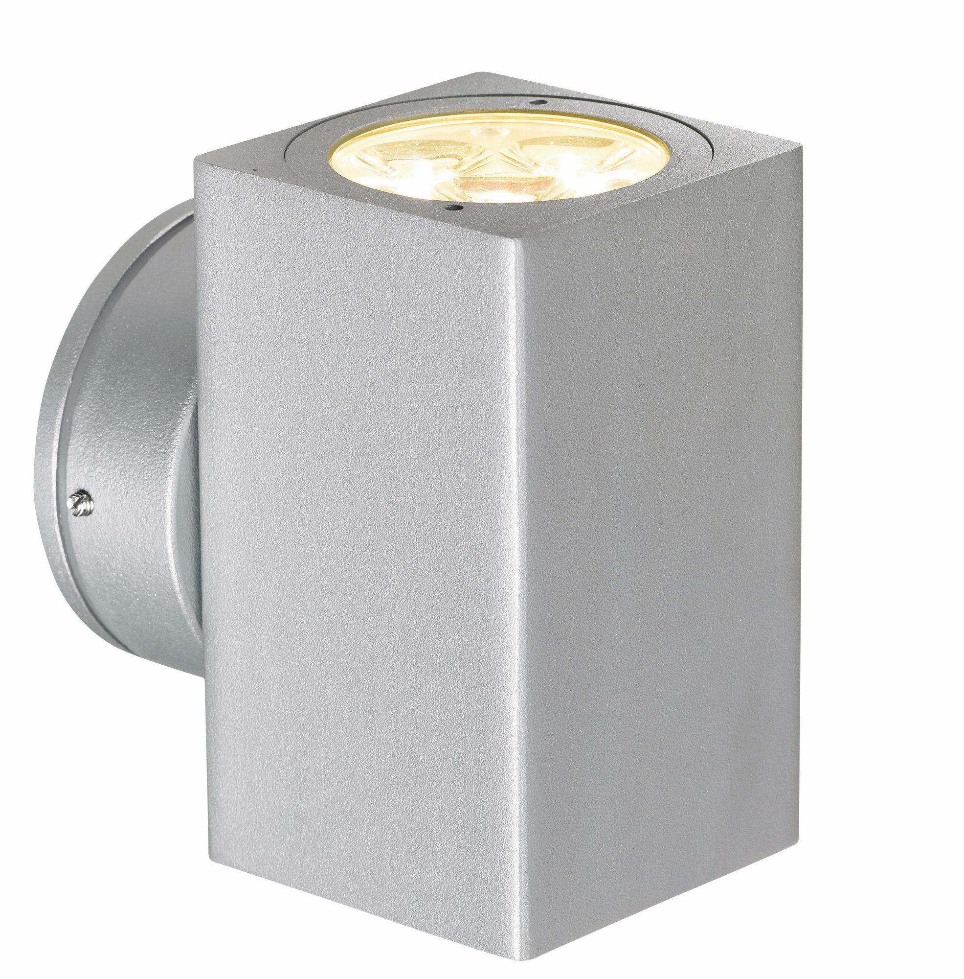 Seinävalaisin Dante 80x110 mm LED ylös/alasvalo harmaa IP23