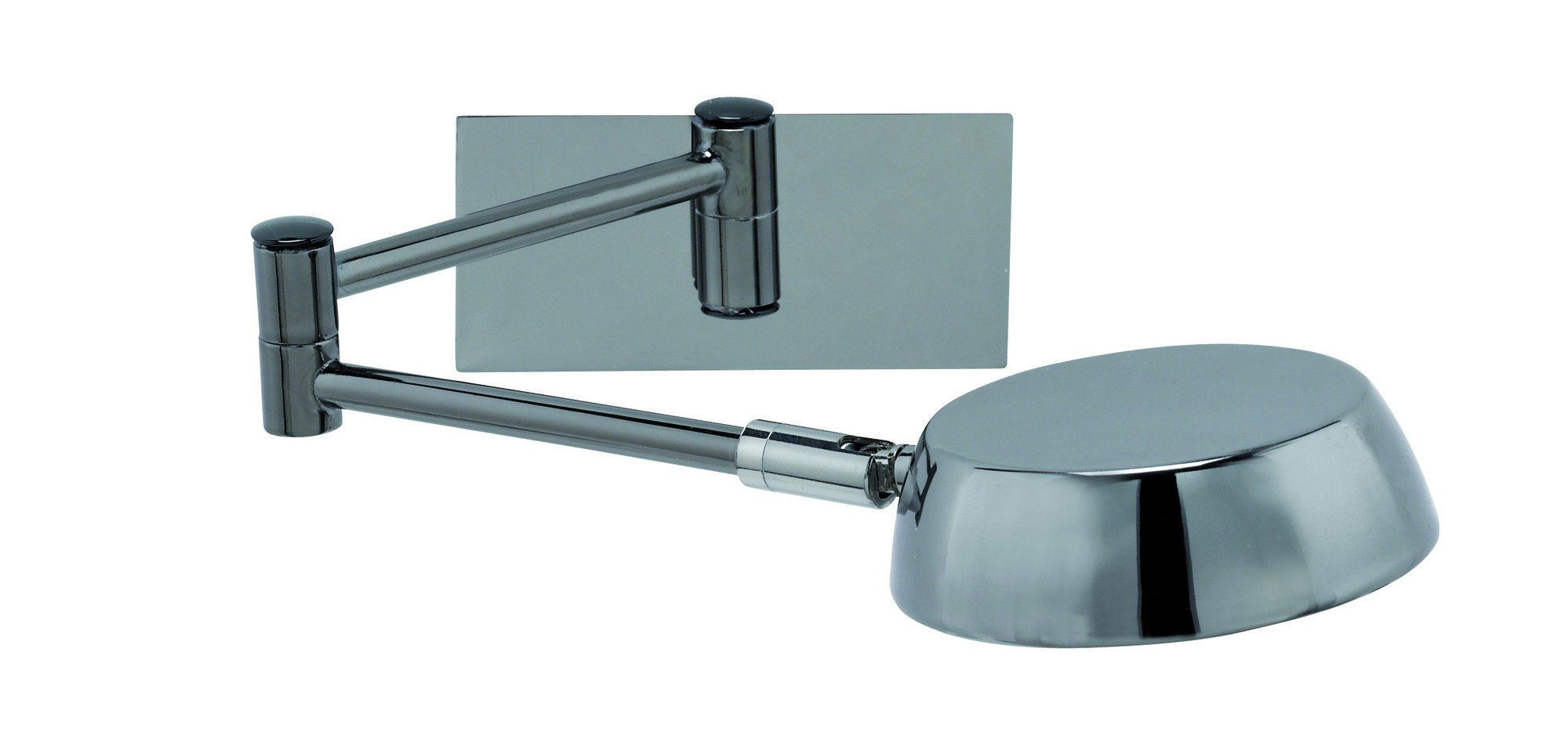 Seinävalaisin Rönne taittovarrella 120x60 mm tumma kromi