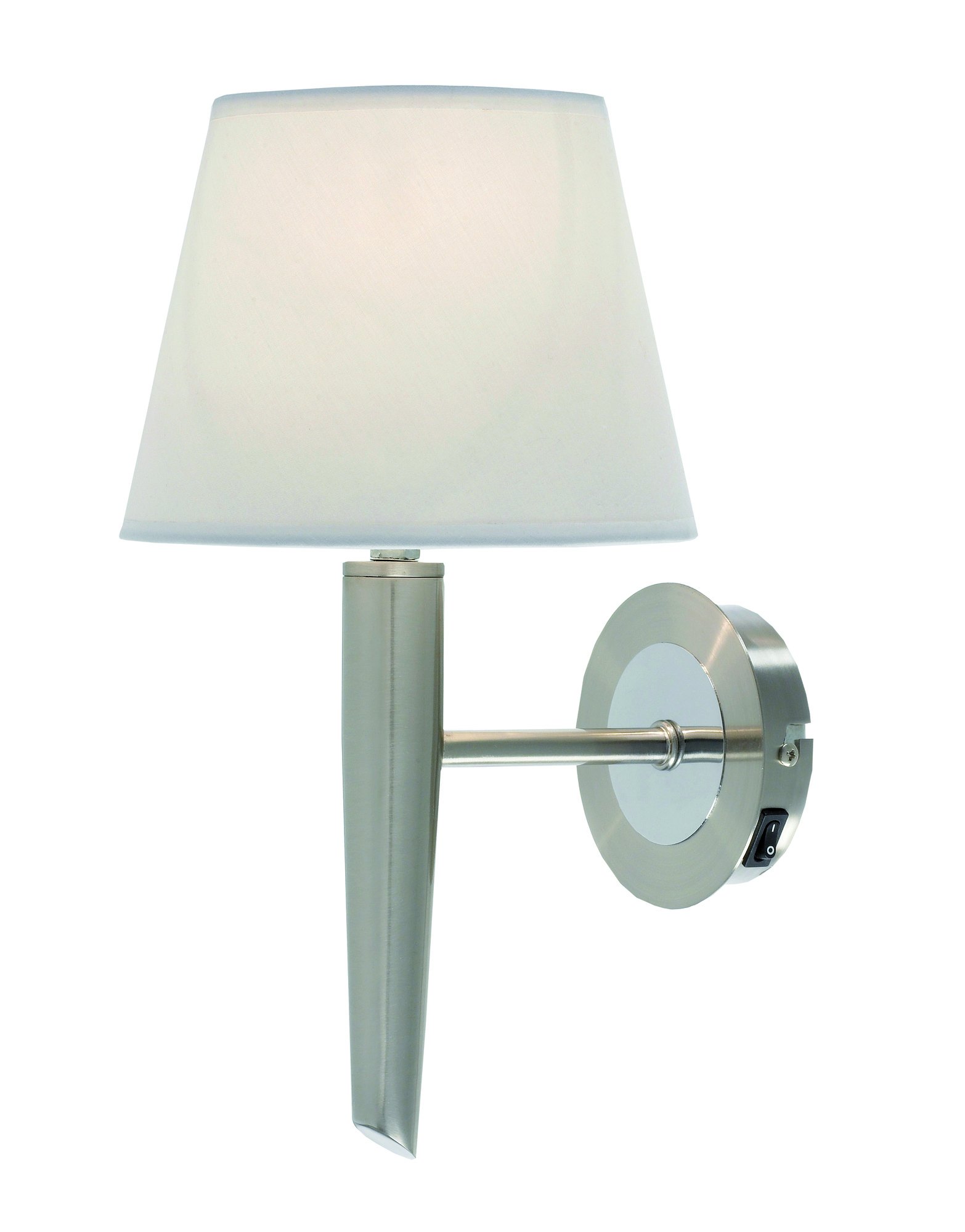 Seinävalaisin Tito Ø 180x320 mm teräs/valkoinen