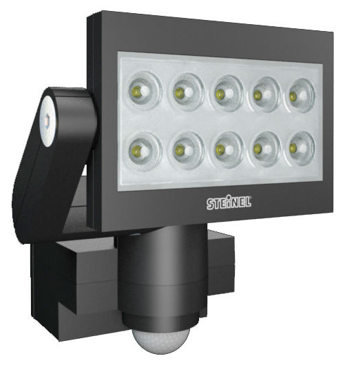LED-tunnistinvalaisin XLED10 25W musta