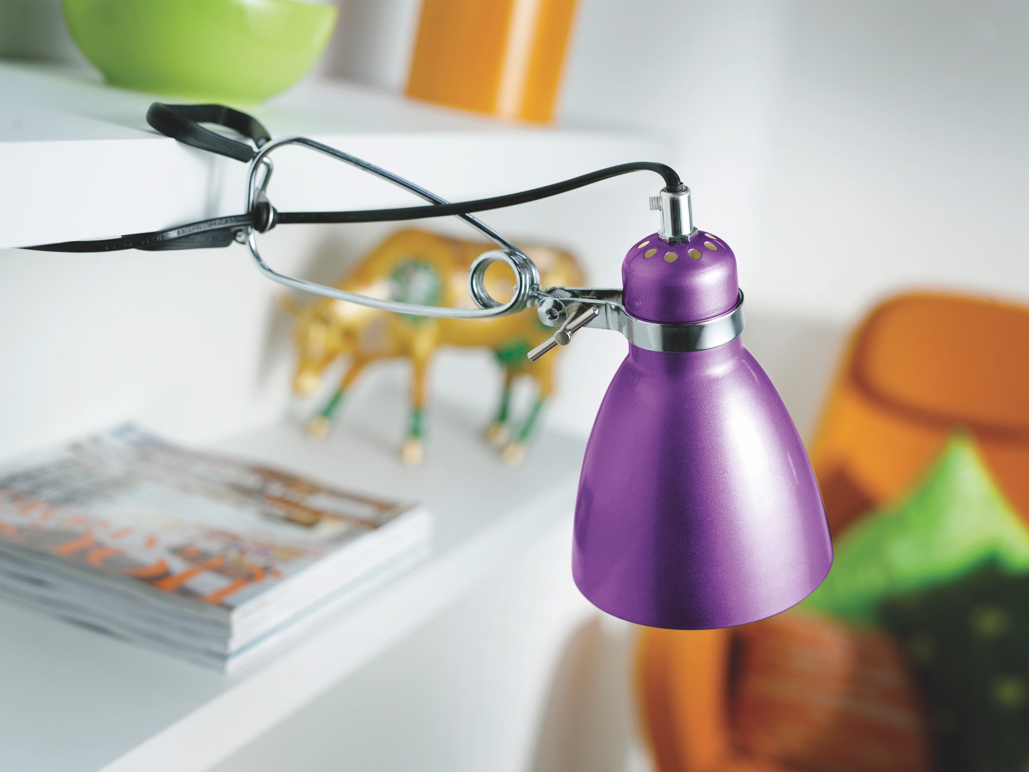 Puristinvalaisin Cyclone Ø 105x270 mm violetti