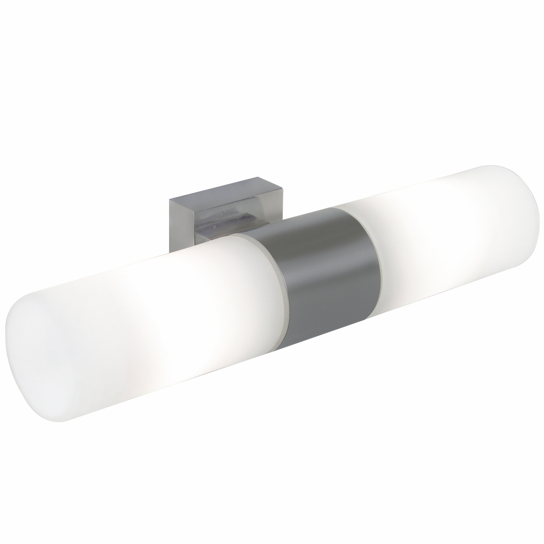 Seinävalaisin Tangens 310x98x610 mm 2-osainen harjattu teräs IP44