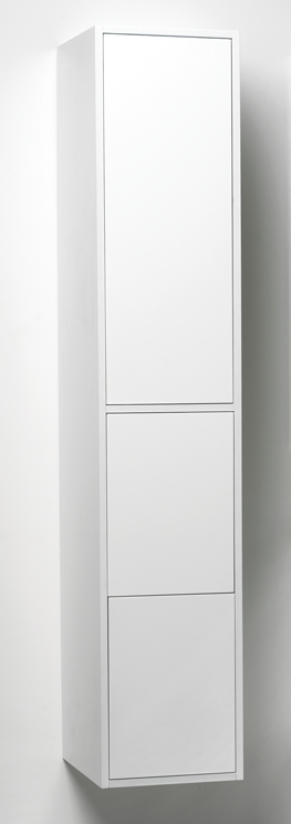 Korkea kaappi Noro Avanti 310x415x1600 mm valkoinen kiiltävä