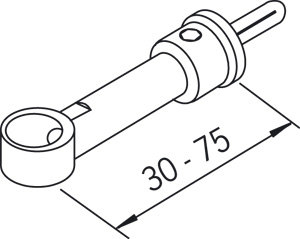 Suihkuputken pidike Oras 231801 kromi