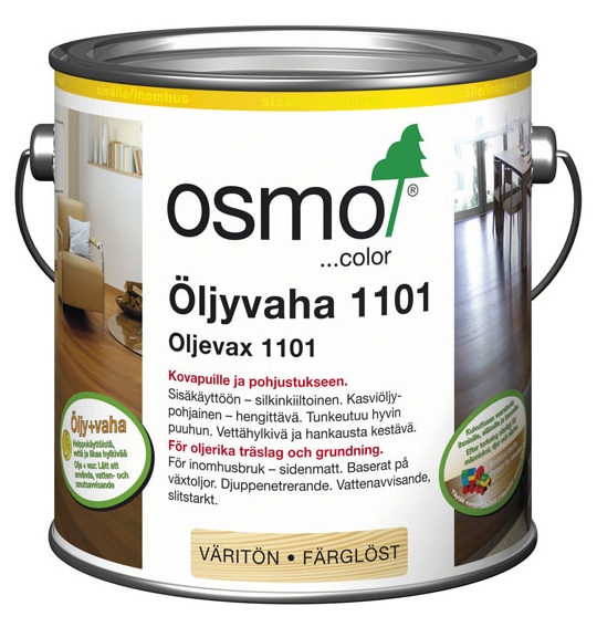 Öljyvaha OSMO COLOR 1101 2,5 l ohut kirkas väritön