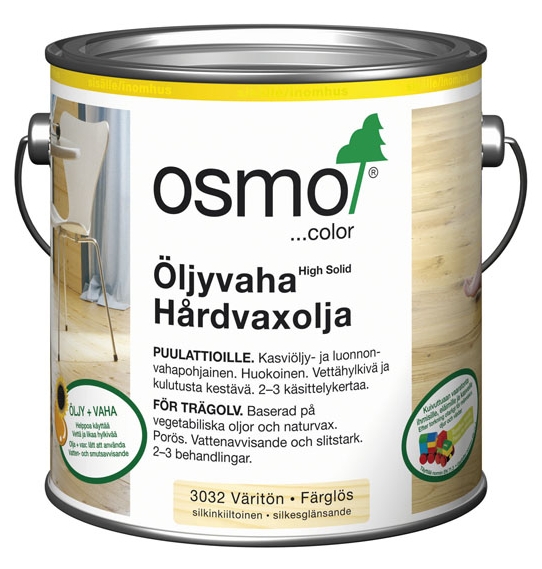 Öljyvaha OSMO COLOR 3032 10 l väritön silkinhimmeä