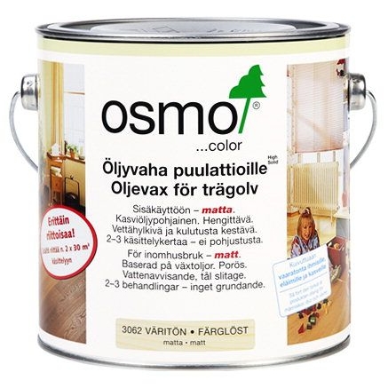Öljyvaha OSMO COLOR 3062 2,5 l väritön matta