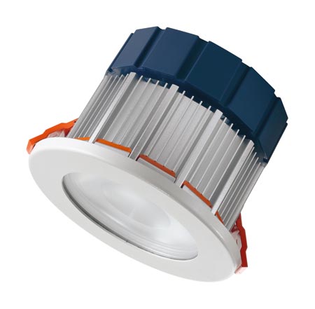 LED-alasvalo LEDVANCE Downlight L 830 L60 valkoinen